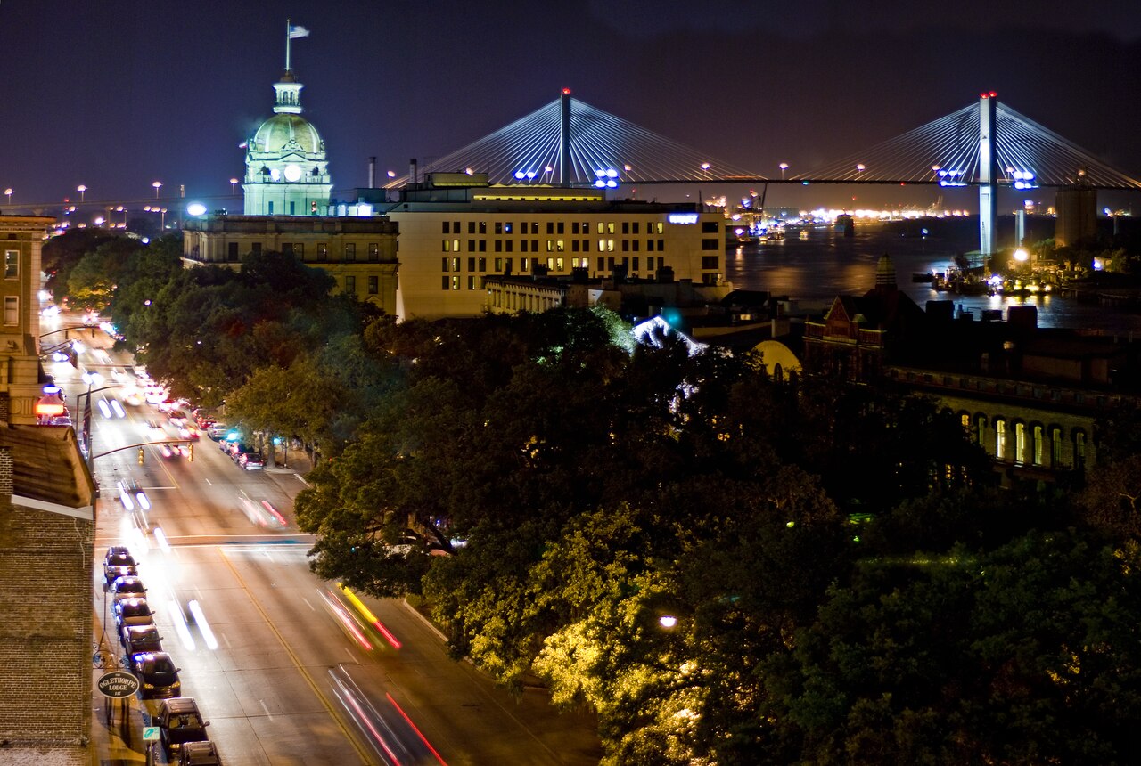 Savannah, Georgia skyline
